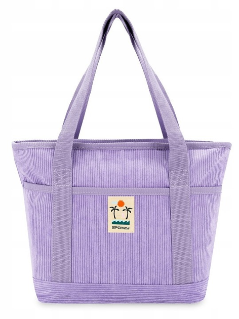 Термосумка Spokey AURORA пляжна туристична пікнікова для їжі та напоїв 12 л фіолетова (5905339448477) - зображення 2