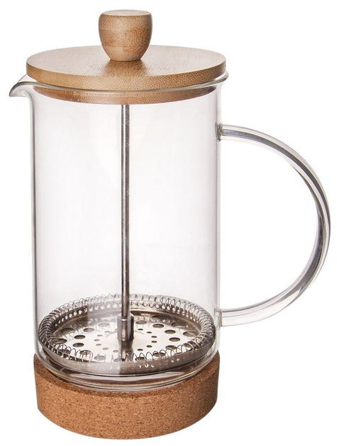 Чайник для заварювання кави і чаю Orion скляний Бежевий 1 л (8592381168674) - зображення 1