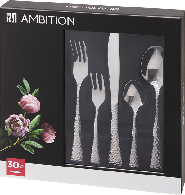 Komplet sztućców Ambition Bubble 30 elementów (5904134616135) - obraz 1
