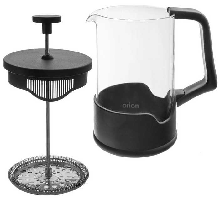 Zaparzacz tłokowy do kawy i herbaty Orion szklany Czarny 400 ml (8592381213862) - obraz 2