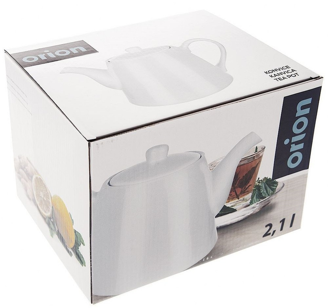 Чайник для кави і чаю Orion порцеляновий Білий 2 л (8592381178758) - зображення 3