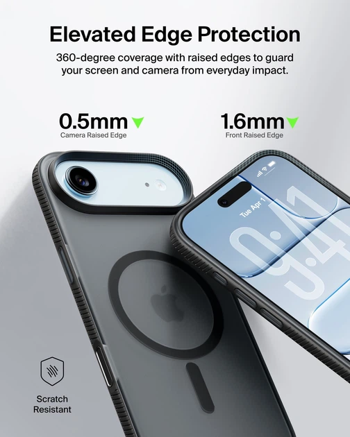 Панель Belkin Magnetic Protective Grip для Apple iPhone Air Black (MSA037HQBK) - зображення 10