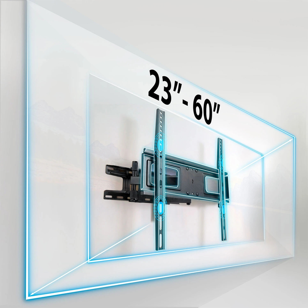 Кріплення для телевізора Humberg HM-883 Tilt 23-60 дюймів 45 кг (5903890626846) - зображення 2