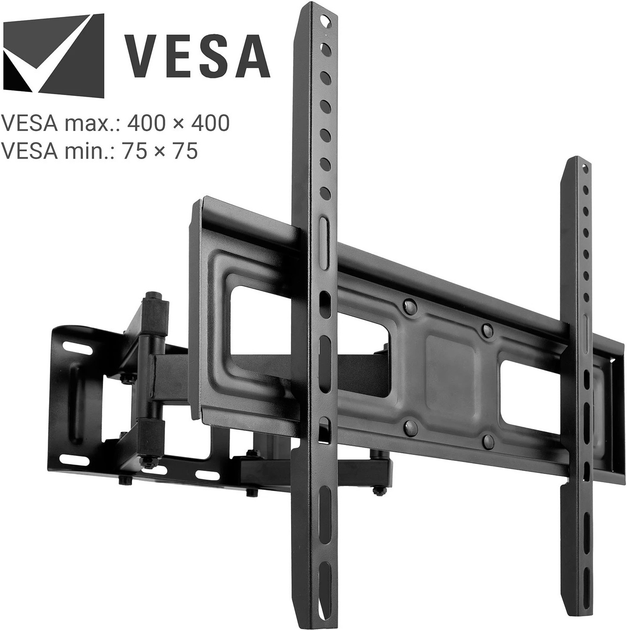 Кріплення для телевізора Humberg HM-880 Tilt 25-70 дюймів 50 кг (5903890626815) - зображення 2