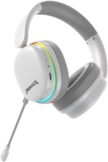 Słuchawki Marvo Monka Echo RS RGB-LED White (HG9070W) - obraz 3