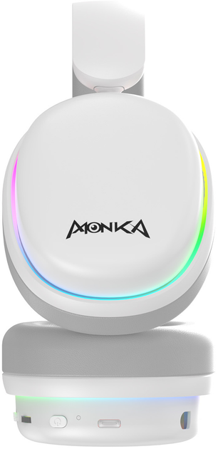 Słuchawki Marvo Monka Echo RS RGB-LED White (HG9070W) - obraz 6