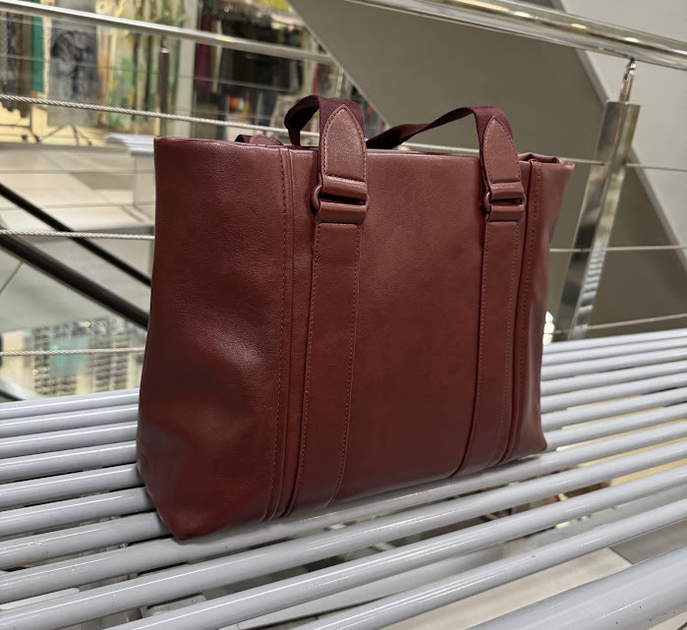 Сумка женская Davd Jones тоут бордовая на двух ручках CM7701 Windsorwine - Фото 2 Сумка женская Davd Jones тоут бордовая на двух ручках CM7701 Windsorwine - изображение 2