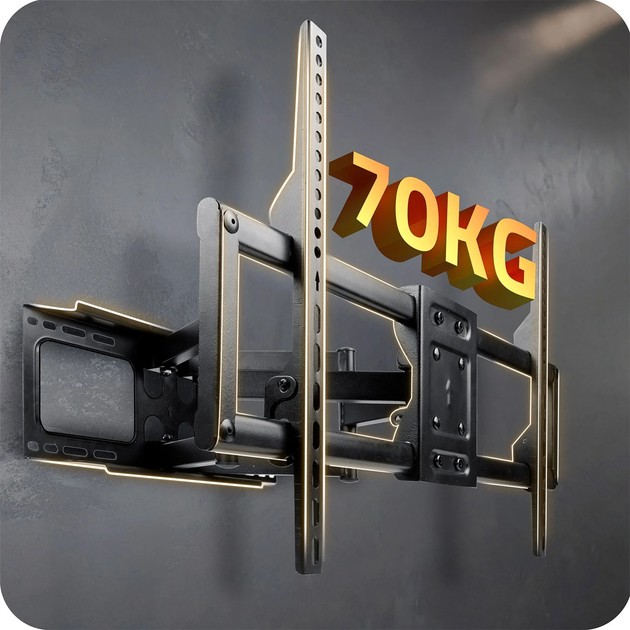 Кріплення для телевізора Humberg HM-881 Tilt 32-80 дюймів 70 кг (5903890626822) - зображення 5