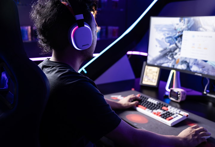 Słuchawki Marvo Monka Echo RGB-LED White/Black (HG9069W) - obraz 17