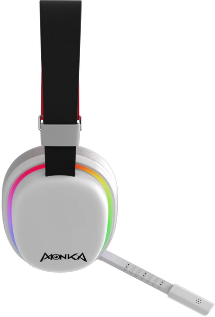 Słuchawki Marvo Monka Echo RGB-LED White/Black (HG9069W) - obraz 4