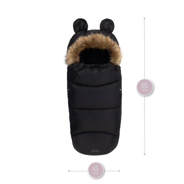 Зимний конверт в коляску MoMi Sleeping Bag Black теплый спальный мешок в коляску для новорожденного, санки, автокресло, универсальный детский конверт на зиму с капюшоном, конверт зимний в коляску, флисовый конверт в коляску - Фото 4 Зимний конверт в коляску MoMi Sleeping Bag Black теплый спальный мешок в коляску для новорожденного, санки, автокресло, универсальный детский конверт на зиму с капюшоном, конверт зимний в коляску, флисовый конверт в коляску - изображение 4