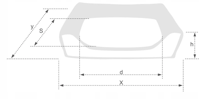 Wkład do legowiska Amiplay Flen Sofa M 68 x 56 x1 8 cm Granatowy (5907563304888) - obraz 4