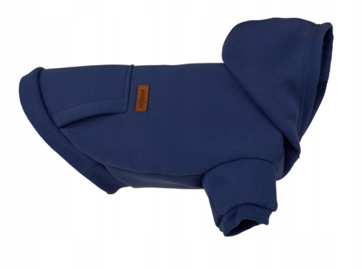 Худі з капюшоном для собак Amiplay Texas 25 см Темно-синій (5907563317147) - зображення 1