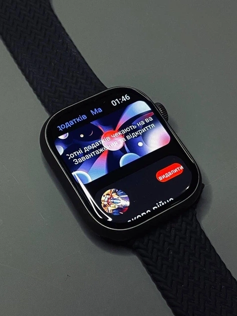 Сенсорные умные смарт-часы Smart HK9 Pro Plus меню на Украинском языке Black (16076-hbr) - изображение 4