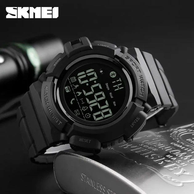 Смарт-годинник Skmei 1245 Black 1245BK (15924-hbr) - зображення 2