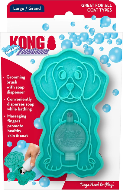 Щітка для собак KONG ZoomGroom Bubbles (0035585529011) - зображення 2