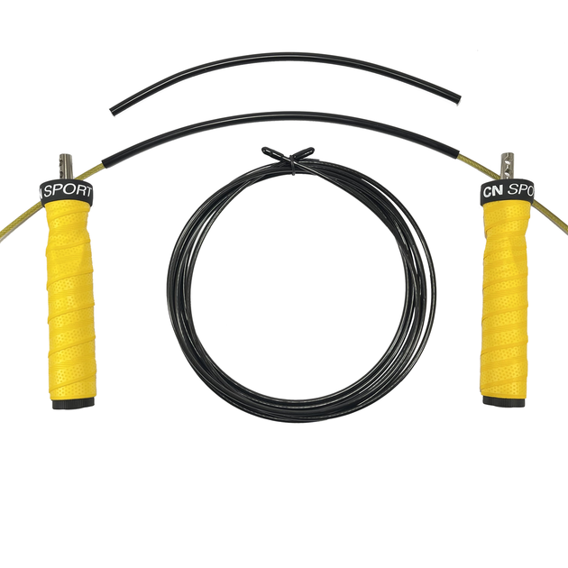 Скакалка скоростная для кроссфита UP & FORWARD Speed Rope PRO+ 3 м Желтый (1494610016) - Фото 7 Скакалка скоростная для кроссфита UP & FORWARD Speed Rope PRO+ 3 м Желтый (1494610016) - изображение 7