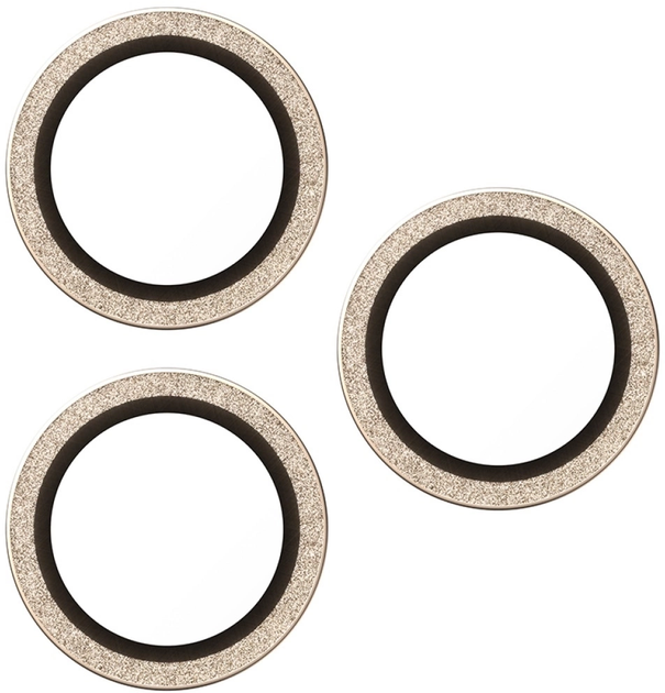 Szkło hartowane Panzer Glass Hoops Glitter do Apple iPhone 17 Pro / 17 Pro Max / 16 Pro / 16 Pro Max Gold (5715685027307) - obraz 3