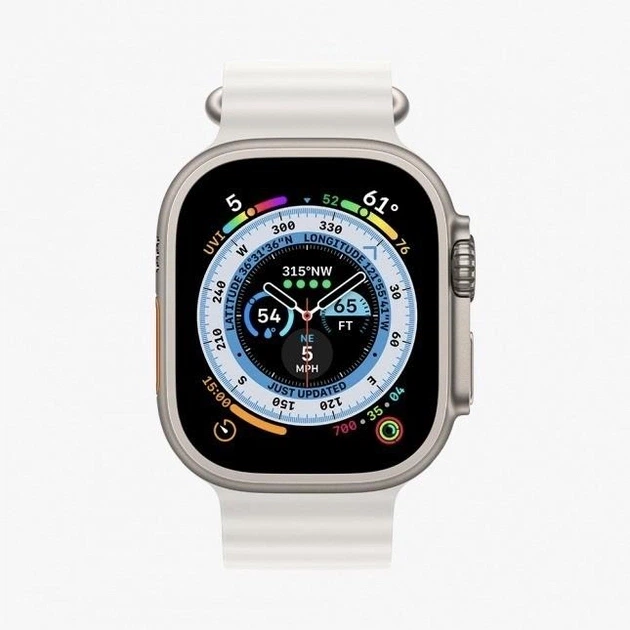 Розумний сенсорний смарт-годинник HK 8 pro Max Ultra Українське меню White (16078-hbr) - зображення 3