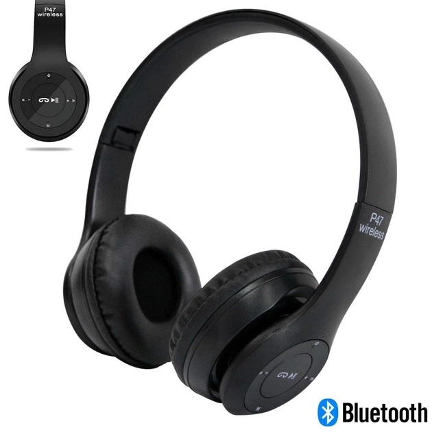 Наушники беспроводные P47 споддержкой карты памяти + встроенным FM-радио Black (16092) - изображение 5