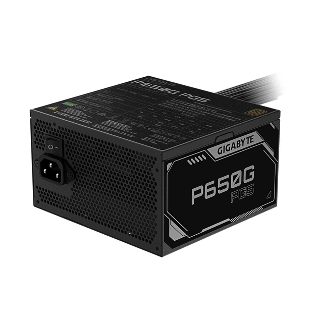 Блок питания GIGABYTE P650G 650W PCIE 5.1 80+ Gold (GP-P650G PG5) Black - Фото 3 Блок питания GIGABYTE P650G 650W PCIE 5.1 80+ Gold (GP-P650G PG5) Black - изображение 3