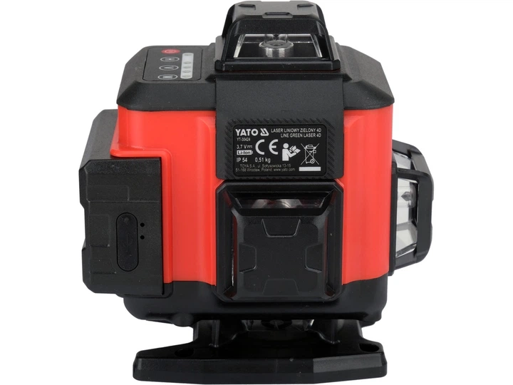 Laser zielony YATO YT-30424 16-liniowy 4D z elektronicznym kompensatorem (5906083122484) - obraz 3