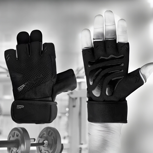 Rękawiczki treningowe Spokey na siłownię do ćwiczeń fitness HIKER L 943724 (5905339437242) - obraz 4