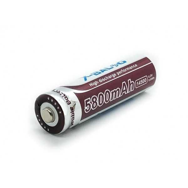 Аккумуляторная батарея X-Balog 14500 Li-ion 5800mAh 4.2V - изображение 3
