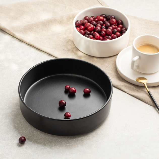 Миска для фруктів HOMLA Famelio салатна чорна 21 см (5906496725548) - зображення 6