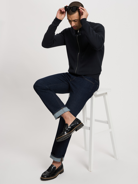 Кофта чоловіча Cross Jeans 34268-310 L Темно-синя (8697319808216) - зображення 3