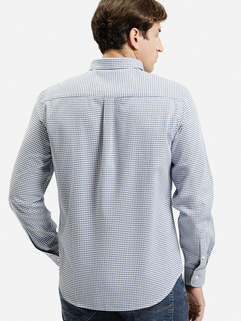 Сорочка бавовняна чоловіча Cross Jeans 35612-005 XL Синя (8697319808995) - зображення 2