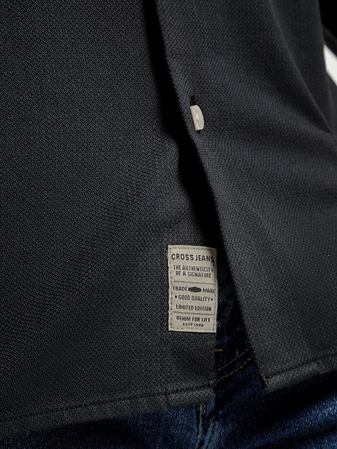 Koszula męska bawełniana Cross Jeans 35613-021 3XL Antracyt (8697319809343) - obraz 4