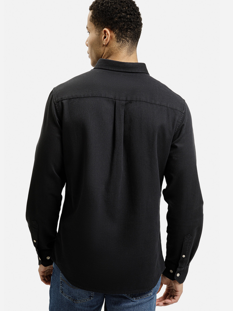 Сорочка бавовняна чоловіча Cross Jeans 35613-021 XL Антрацит (8697319809374) - зображення 2