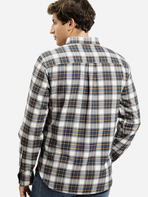 Сорочка бавовняна чоловіча Cross Jeans 35614-306 L Біла (8697319809411) - зображення 2