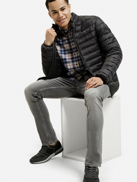 Сорочка бавовняна чоловіча Cross Jeans 35615-014 2XL Синя (8697319809480) - зображення 3