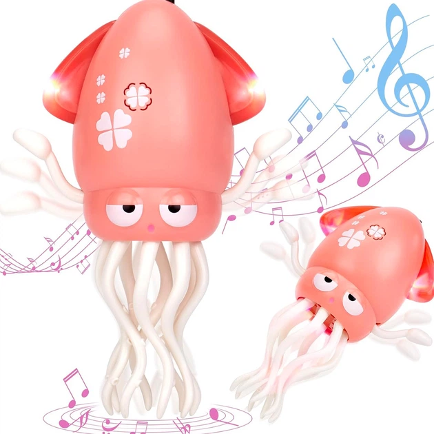Игрушка танцующий робот-осьминог Dancing Squid 2025 розового цвета для детей - Фото 5 Игрушка танцующий робот-осьминог Dancing Squid 2025 розового цвета для детей - изображение 5