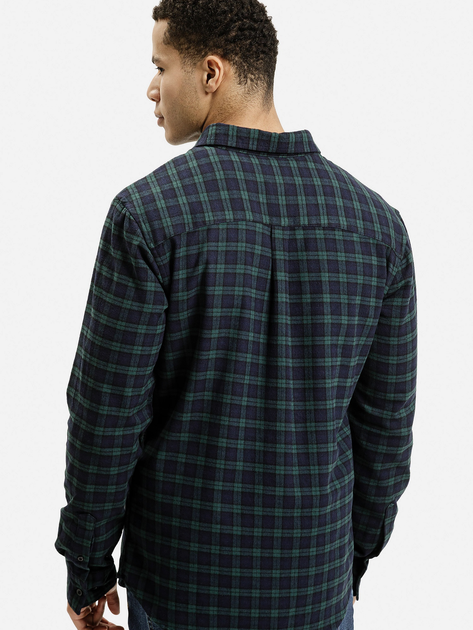 Сорочка бавовняна чоловіча Cross Jeans 35617-001 XL Темно-синя (8697319809572) - зображення 2
