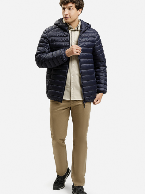 Сорочка бавовняна чоловіча Cross Jeans 35620-017 2XL Бежева (8697319810141) - зображення 3