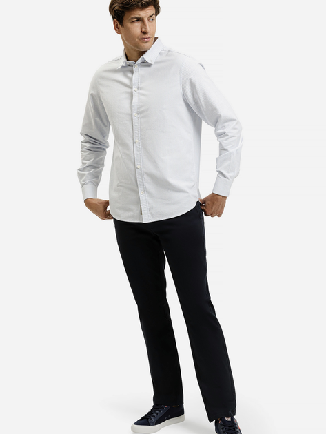 Сорочка бавовняна чоловіча Cross Jeans 35625-071 L Блакитна (8697319810417) - зображення 3