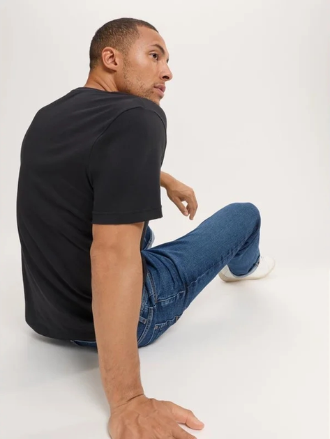 T-shirt męski bawełniany Cross Jeans 16124-020 M Czarny (8697319808513) - obraz 4