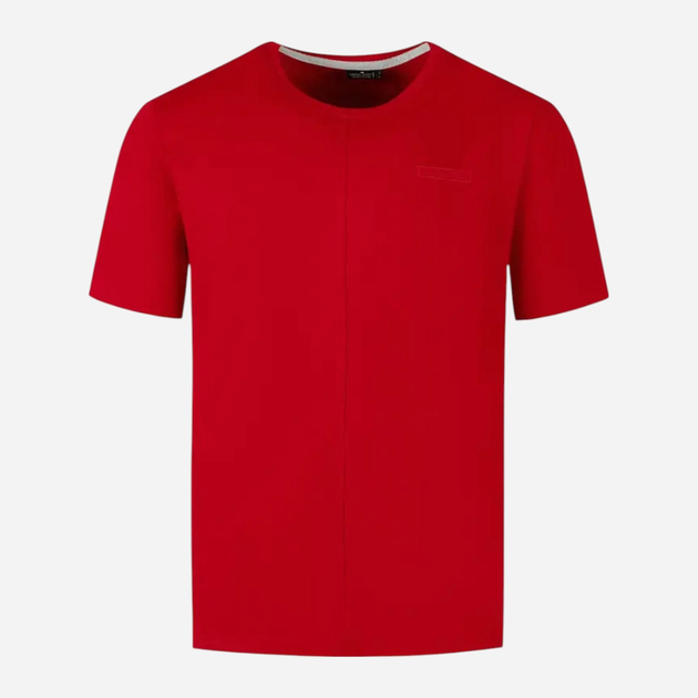 Футболка бавовняна довга чоловіча Cross Jeans 16130-007 2XL Червона (8697319808605) - зображення 1