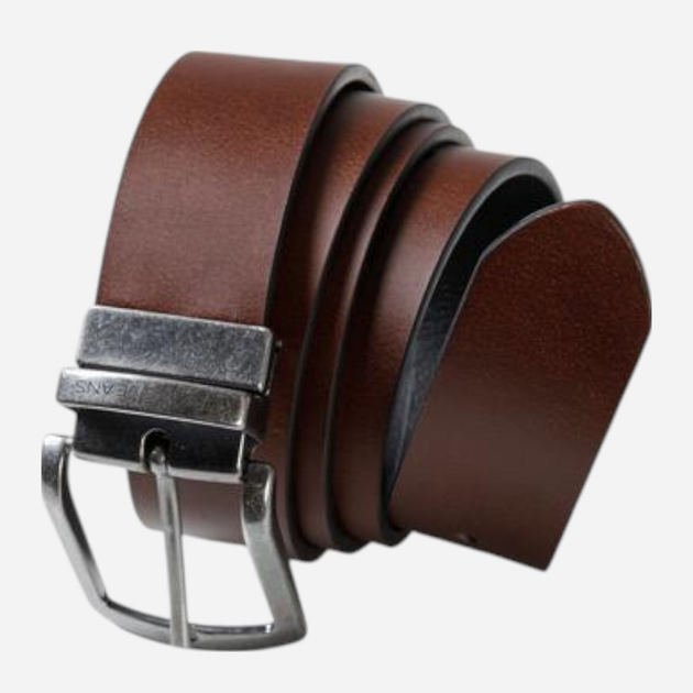 Ремінь чоловічий з натруальної шкіри Cross Jeans 0446K-025 90 см Коричневий (8699438968413) - зображення 2