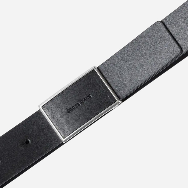Ремінь чоловічий з натруальної шкіри Cross Jeans 0566K-020 115 см Чорний (8697319769319) - зображення 3