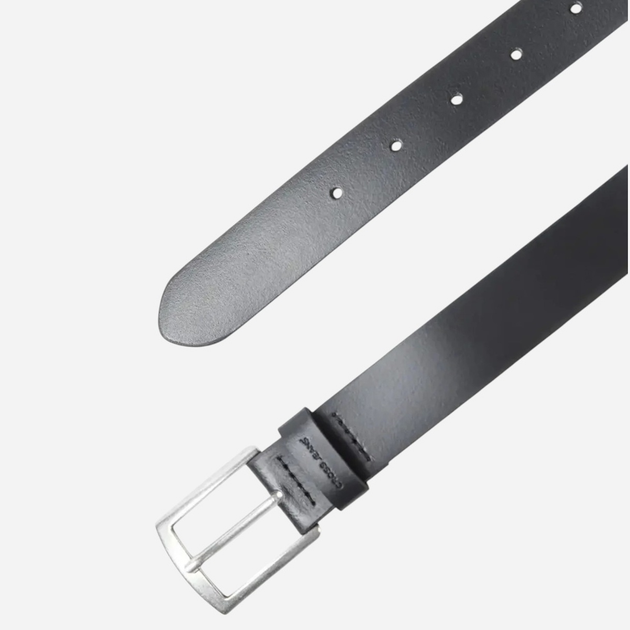 Pasek męski skórzany Cross Jeans 0568K-020 110 cm Czarny (8697319769425) - obraz 2