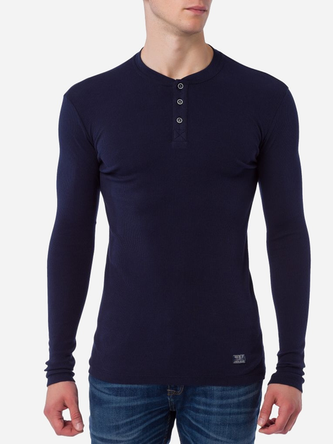 Лонгслів чоловічий Cross Jeans 15129-001 XL Темно-синій (8699438630938) - зображення 1