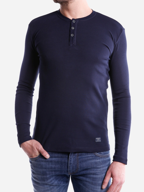 Лонгслів чоловічий Cross Jeans 15129-001 XL Темно-синій (8699438630938) - зображення 3