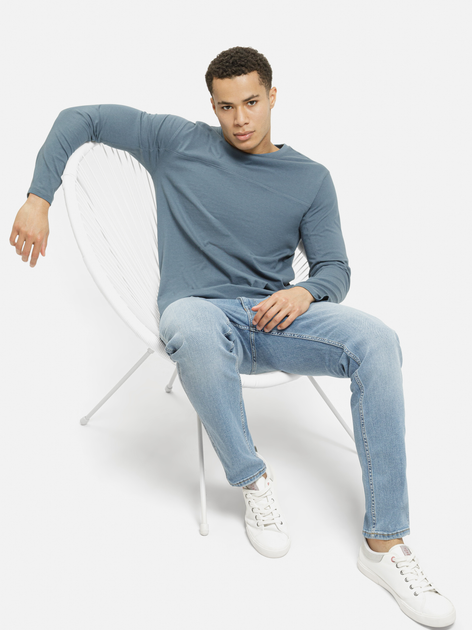 Longsleeve męski Cross Jeans 16034-462 S Niebieski (8697319806731) - obraz 3