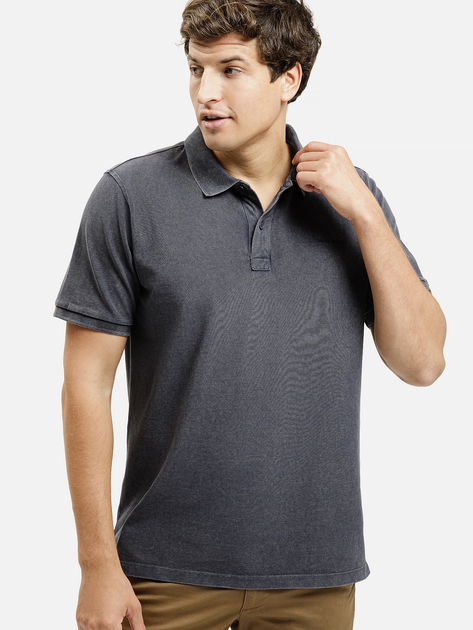 Koszulka polo męska Cross Jeans 16144-462 S Ciemnoszara (8697319806830) - obraz 1