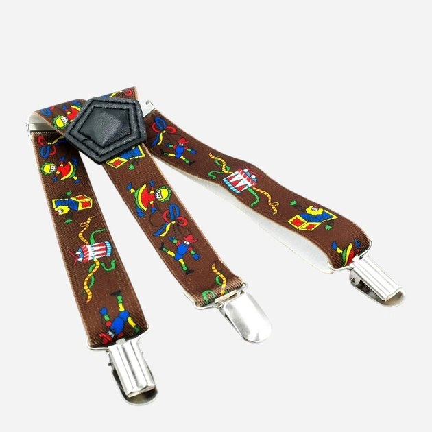 Подтяжки детские Weatro det-pd-044 2,5 см Коричневые (2795625425) - изображение 2