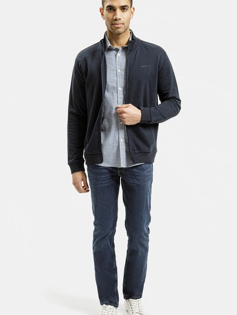 Bluza męska rozpinana streetwear Cross Jeans 25497-001 XL Granatowa (8697319719857) - obraz 3